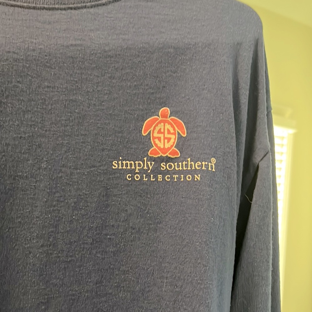 Simply Southern Navy Blue long sleeved tee